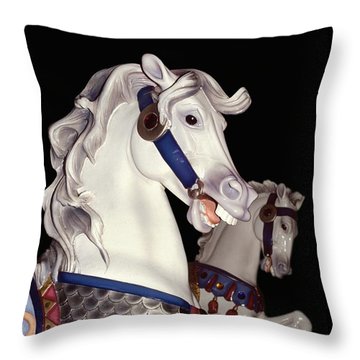 Carousel horse throw pillow.