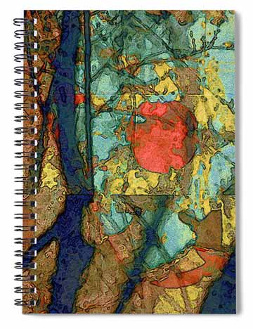 Surreal abstract art notebook.