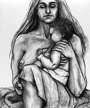Mother and child drawings contemporary