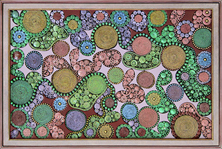 Organic assemblage, contemporary relief art. Organic assemblage, contemporary relief art.