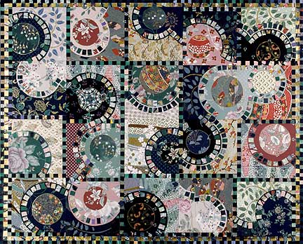 Quilt art collage.