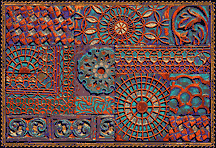 Decorative relief art contemporary.