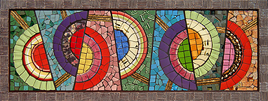 Mosaic abstract art, contemporary mosaics.