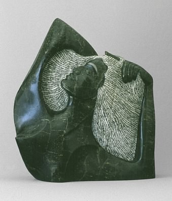 Abstract sculpture in soapstone.