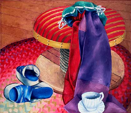 Still life painting, contemporary realistic.