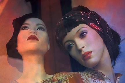 Mannequin photographs, two women.